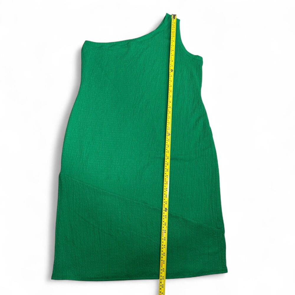 AVLN Studio Green One Shoulder Knit Midi Dress XXL Stitch‎ Fix Minimalist Resort - Picture 9 of 10